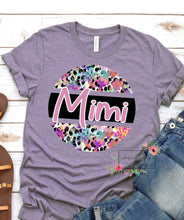 Load image into Gallery viewer, Custom leopard circle name tee
