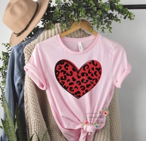 Red Leopard Heart