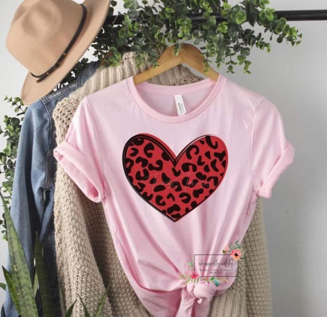Red Leopard Heart