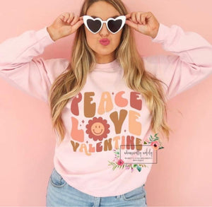 Peace love valentine