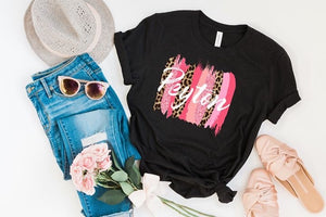 Custom name color swash tee