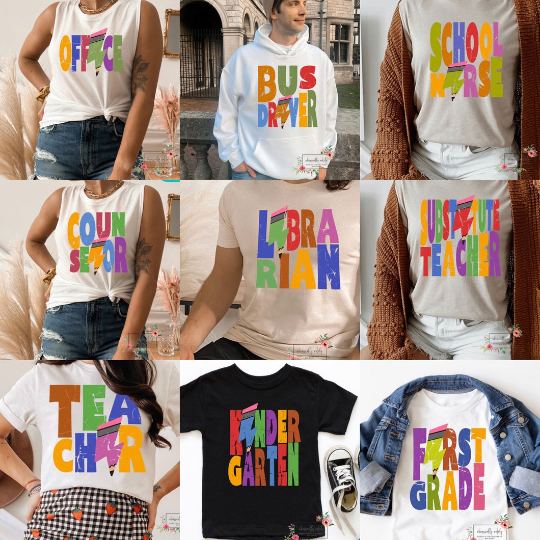 Back to school tee sale