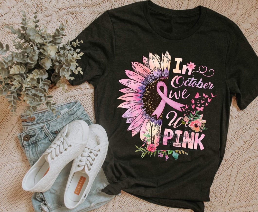 In October We Wear Pink Sunflower