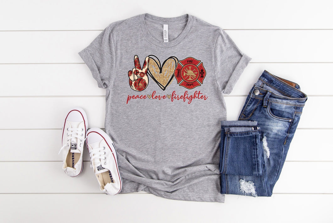 Peace Love Firefighter