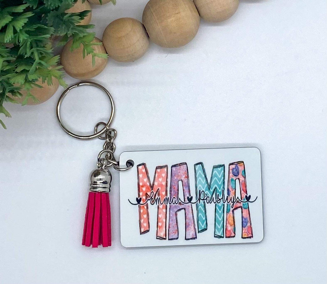 Mama custom keychain