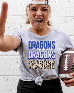 Dragons Leopard Print Tee