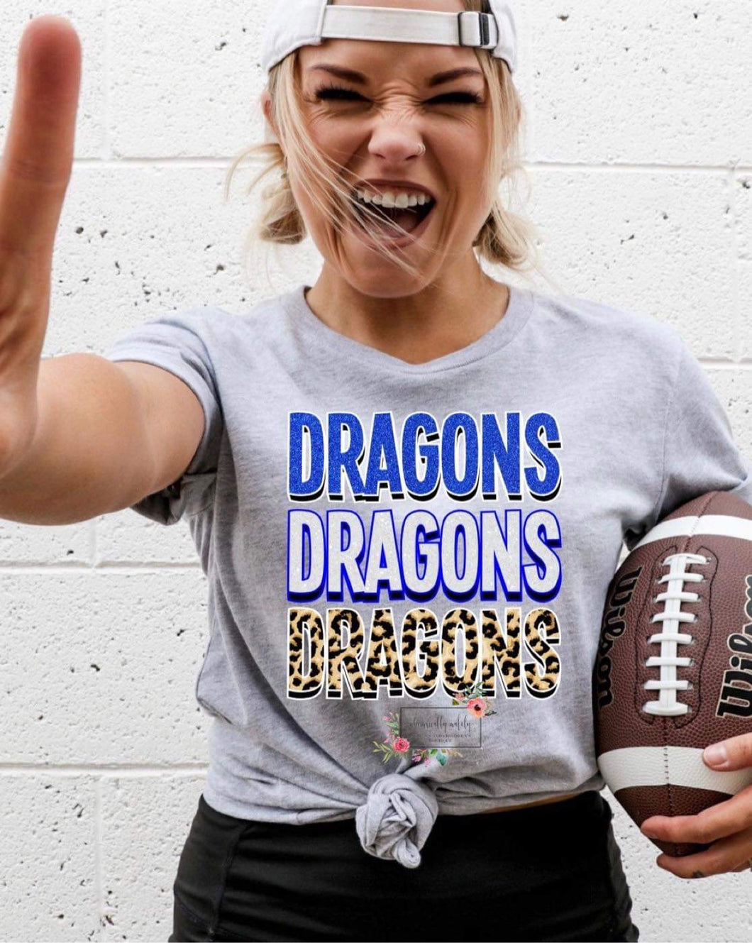 Dragons Leopard Print Tee