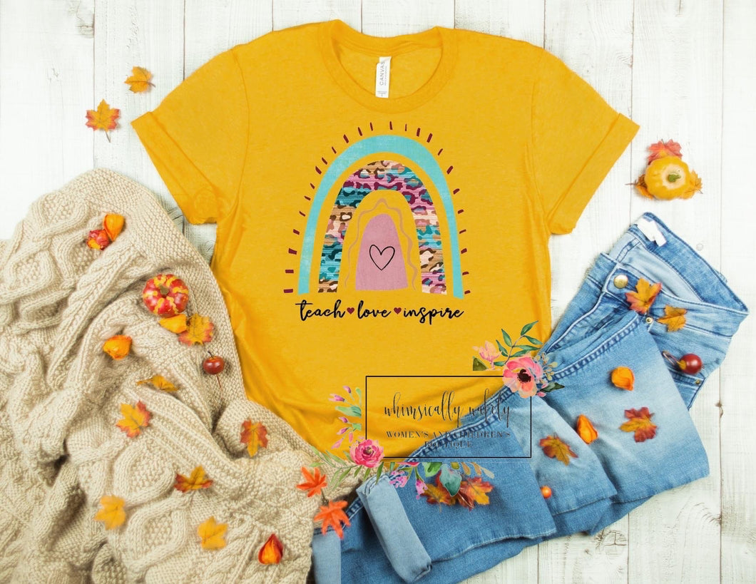 Teach love inspire tee