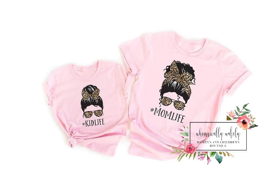 Mom life/kid life (boy & girl options)