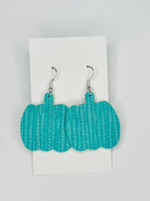 Load image into Gallery viewer, Genuine leather pumpkin earrings (in stock)
