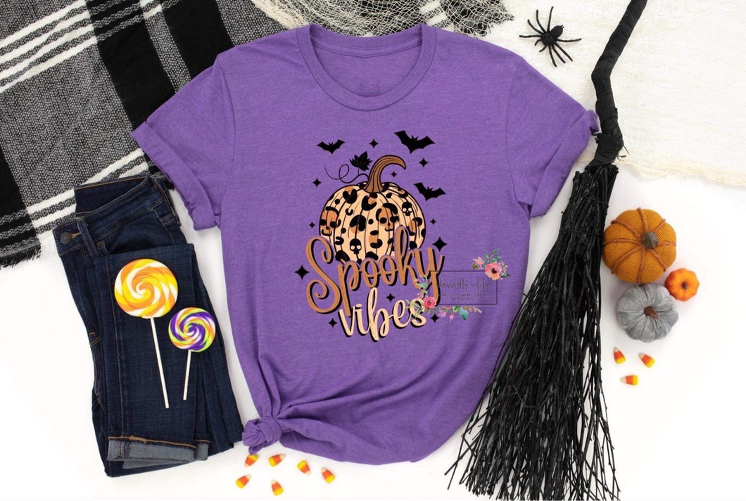 Spooky Vibes (leopard skull pumpkin)