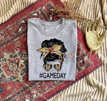 Load image into Gallery viewer, Messy Bun Game Day Tee (multiple teams)

