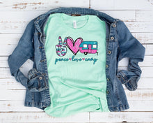 Load image into Gallery viewer, Peace love tees
