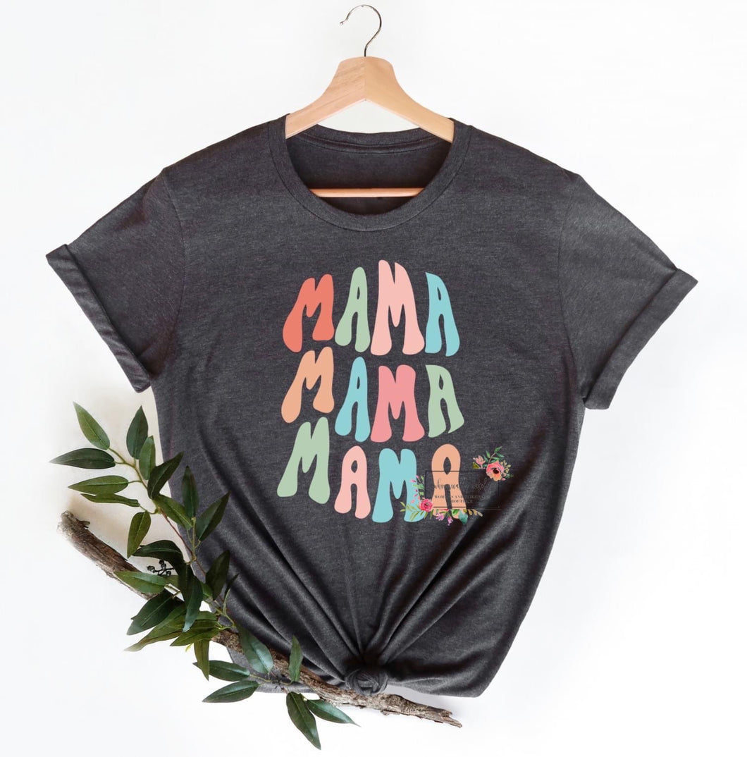 Mama life retro colorful