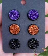 Load image into Gallery viewer, Halloween/Fall Druzy Studs
