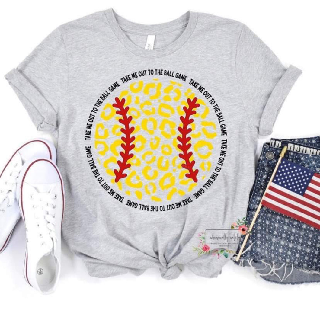 Take me out to the ballgame (leopard softball)