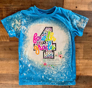 Tie dye bleached grade shirts (Pre-k thru 6th)