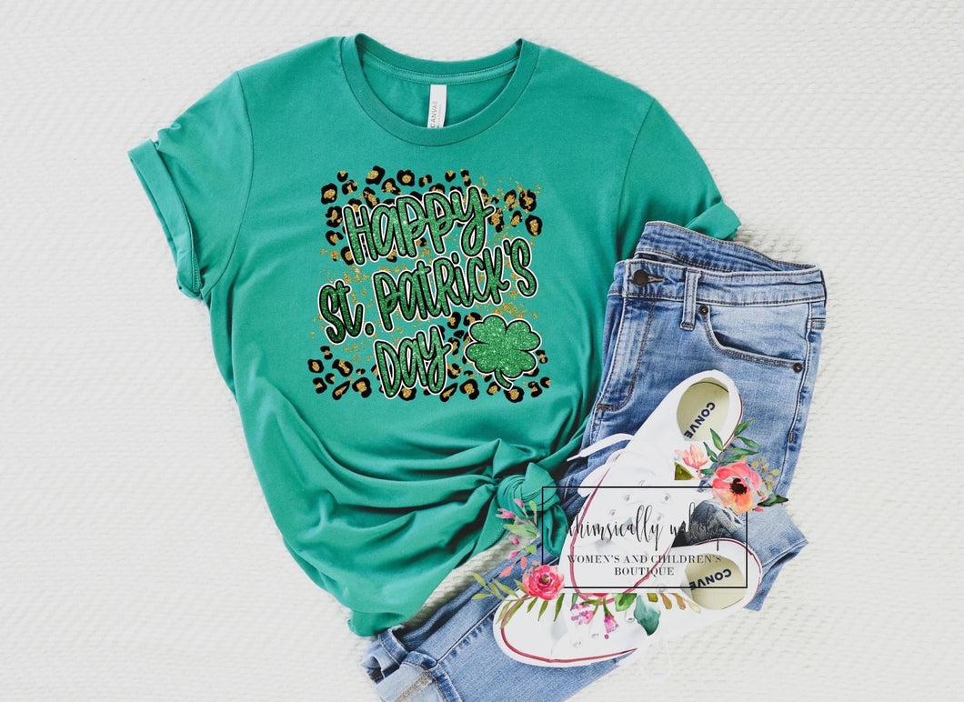 Happy St Patrick’s day leopard