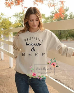 Raising babies and beef