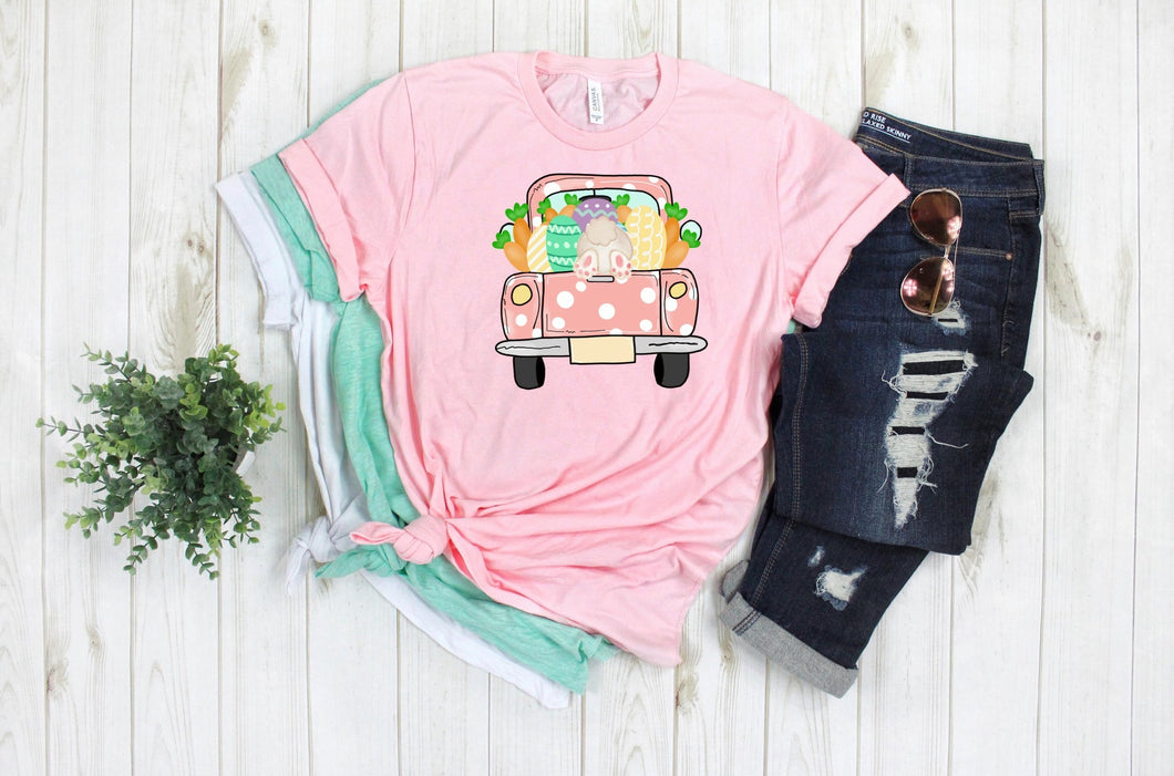 Polka dot Easter truck tee
