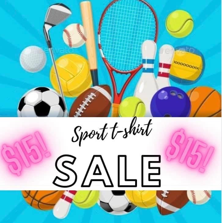 $15 sports tee sale