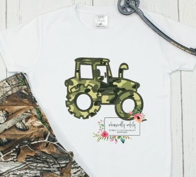 Camo tractor