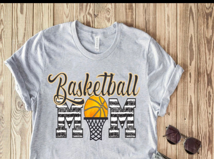 Basketball Mom (chevron)