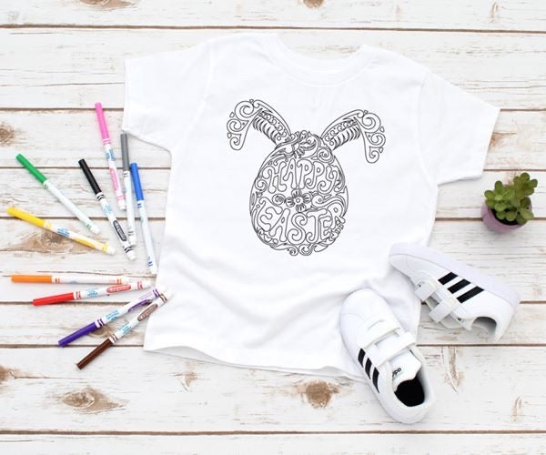 Easter coloring shirts