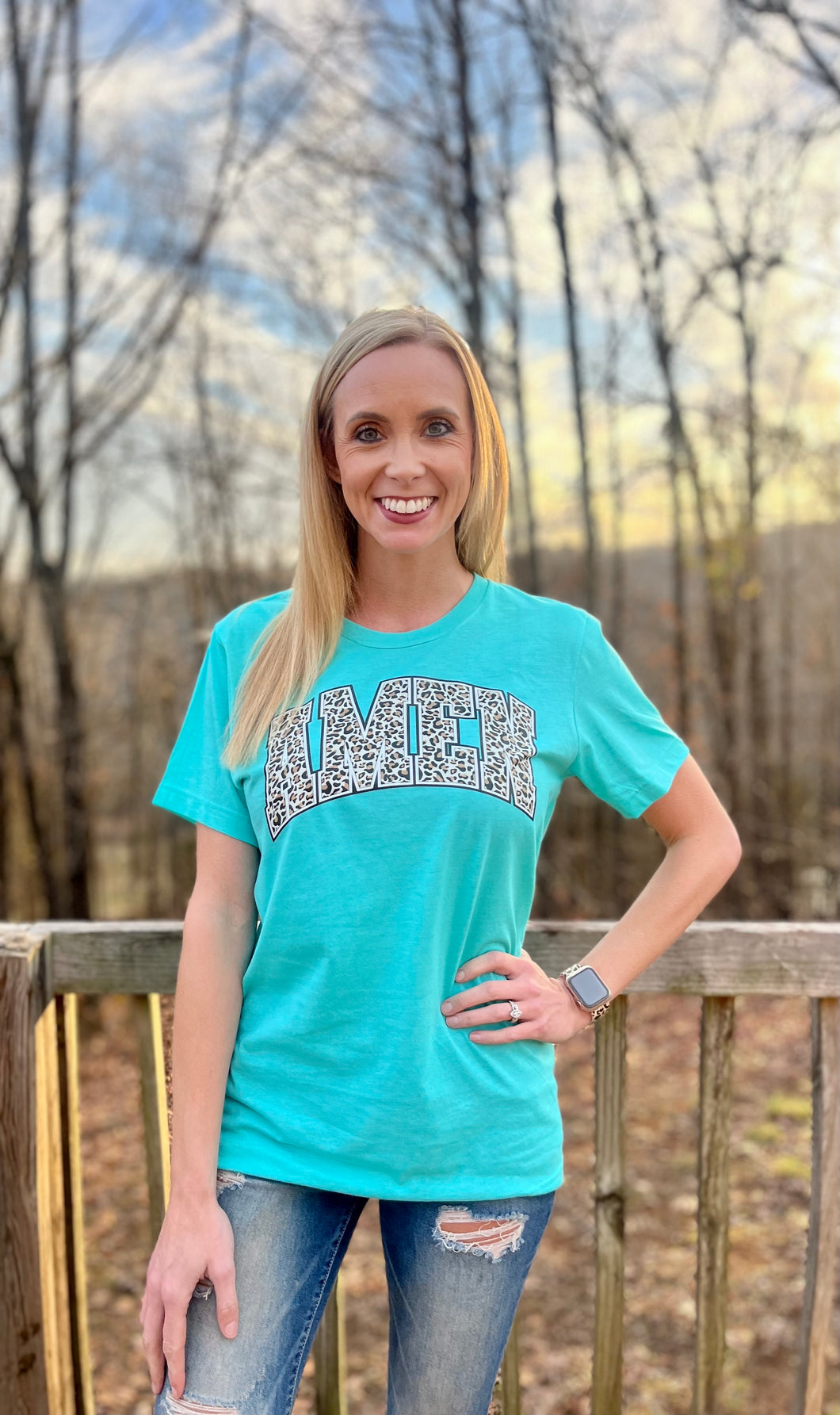 Amen leopard tee