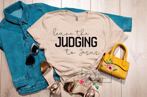 Leave the judging to Jesus