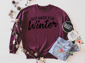 Not made for winter (but lettering is white)