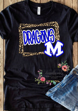 Load image into Gallery viewer, Leopard border (custom school tees)
