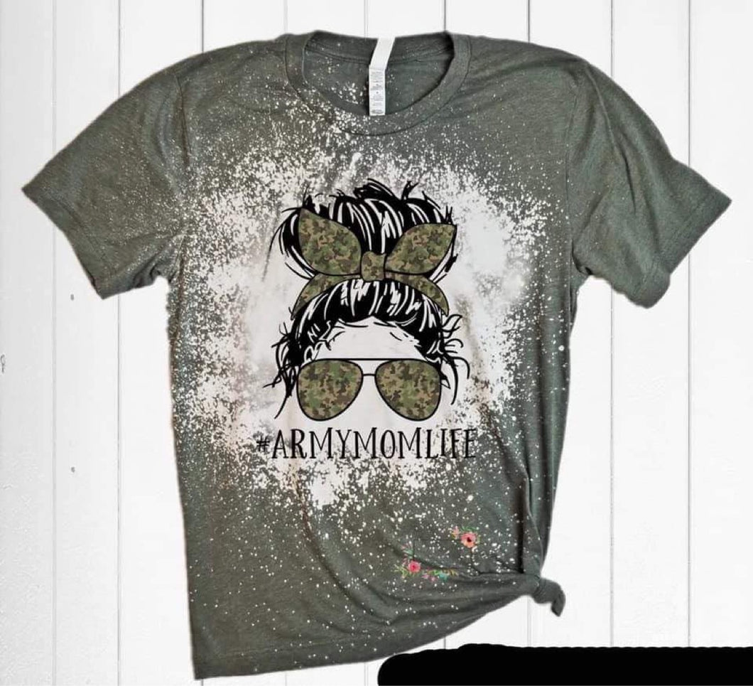 Army Mom Life (bleached)