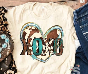 Cow print XOXO