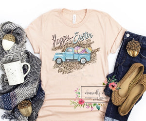 Happy Easter leopard truck