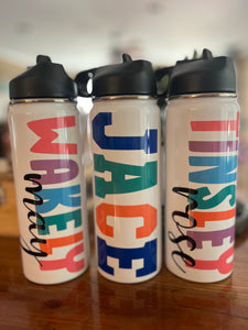 Custom name water bottle