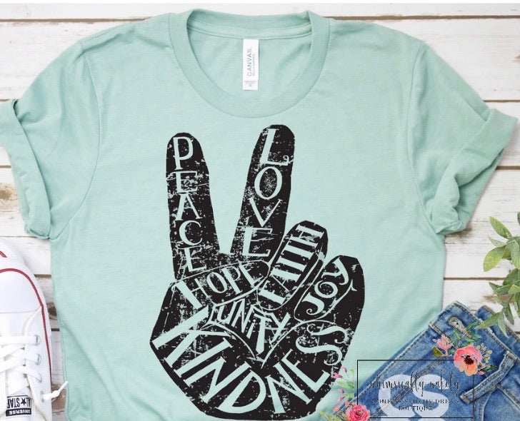 Peace love kindness