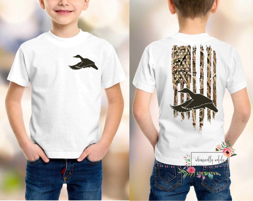 Camo Hunting Flag Tee