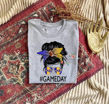 Load image into Gallery viewer, Messy Bun Game Day Tee (multiple teams)
