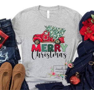 Merry Christmas Vintage Truck