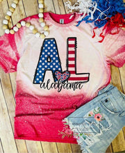 Load image into Gallery viewer, Custom USA Flag Tee (bleached)
