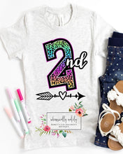 Load image into Gallery viewer, Rainbow leopard grade t-shirts
