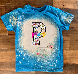 Tie dye bleached grade shirts (Pre-k thru 6th)