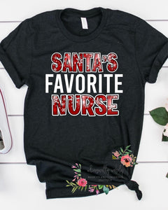“Santa’s favorite” occupation tee