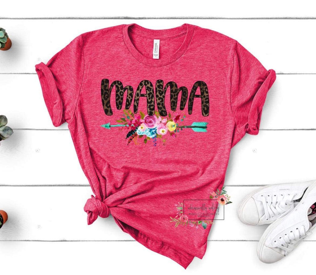 Mama (floral arrow)