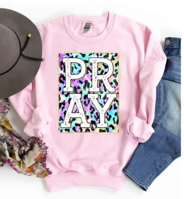 Pray colorful leopard