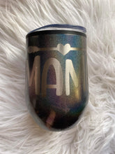 Load image into Gallery viewer, Iridescent Engraved Wine Tumblers (multiple designs)
