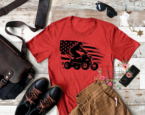 Flag four wheeler tee