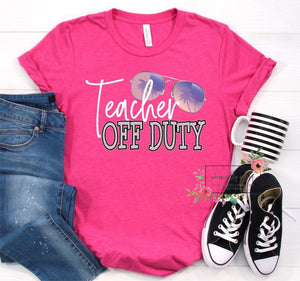 Teacher off duty