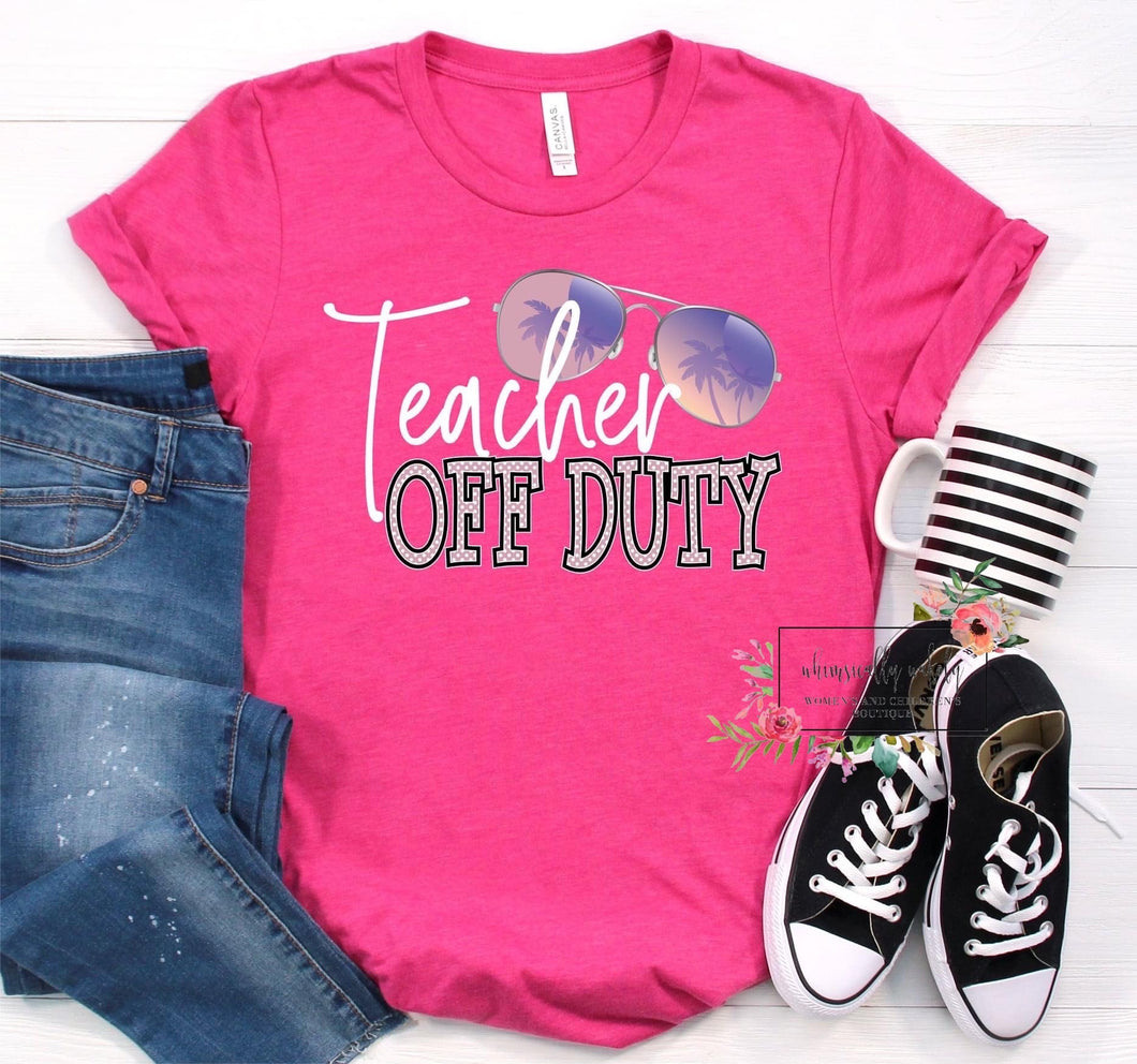 Teacher off duty